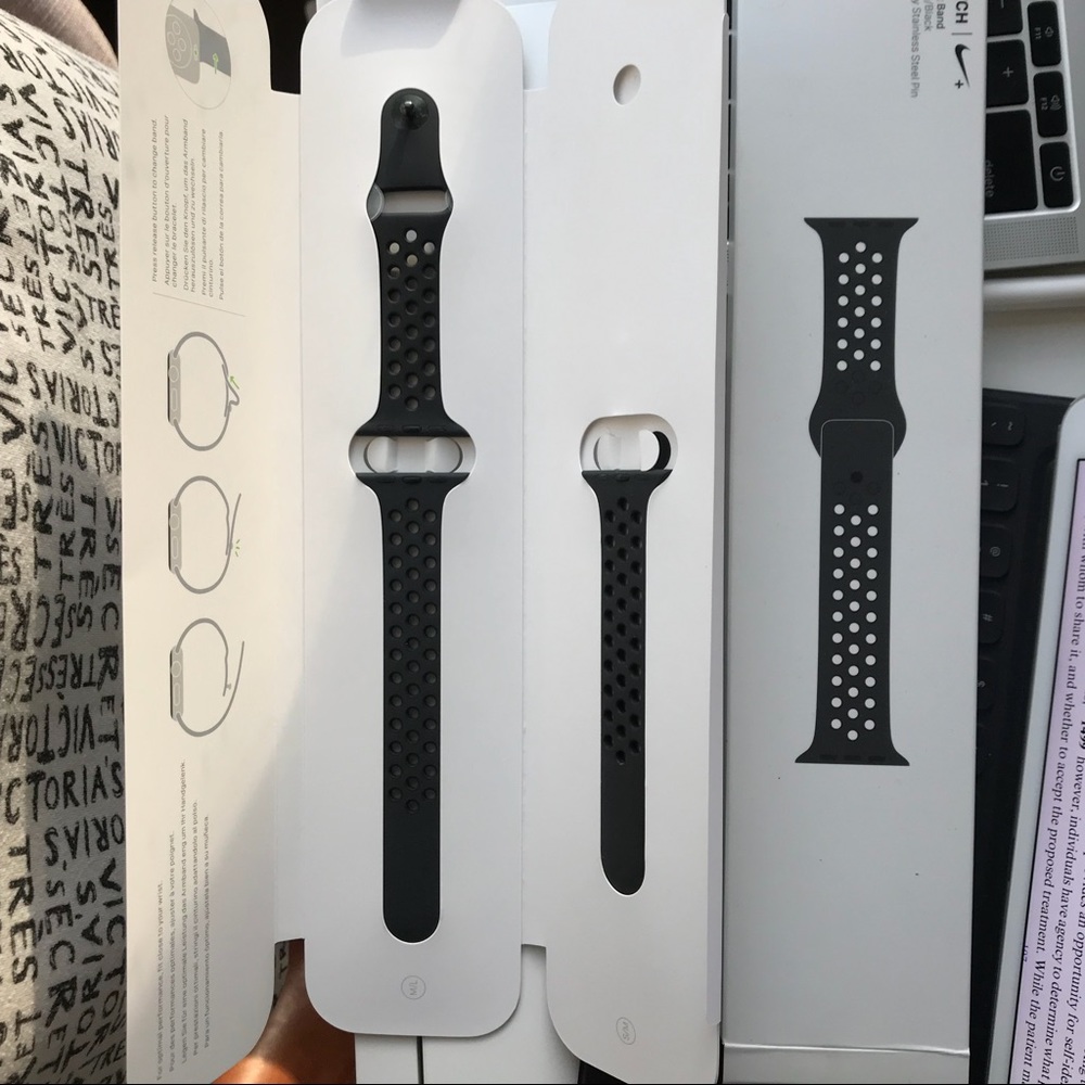 38mm Black Apple Watch Sport Band